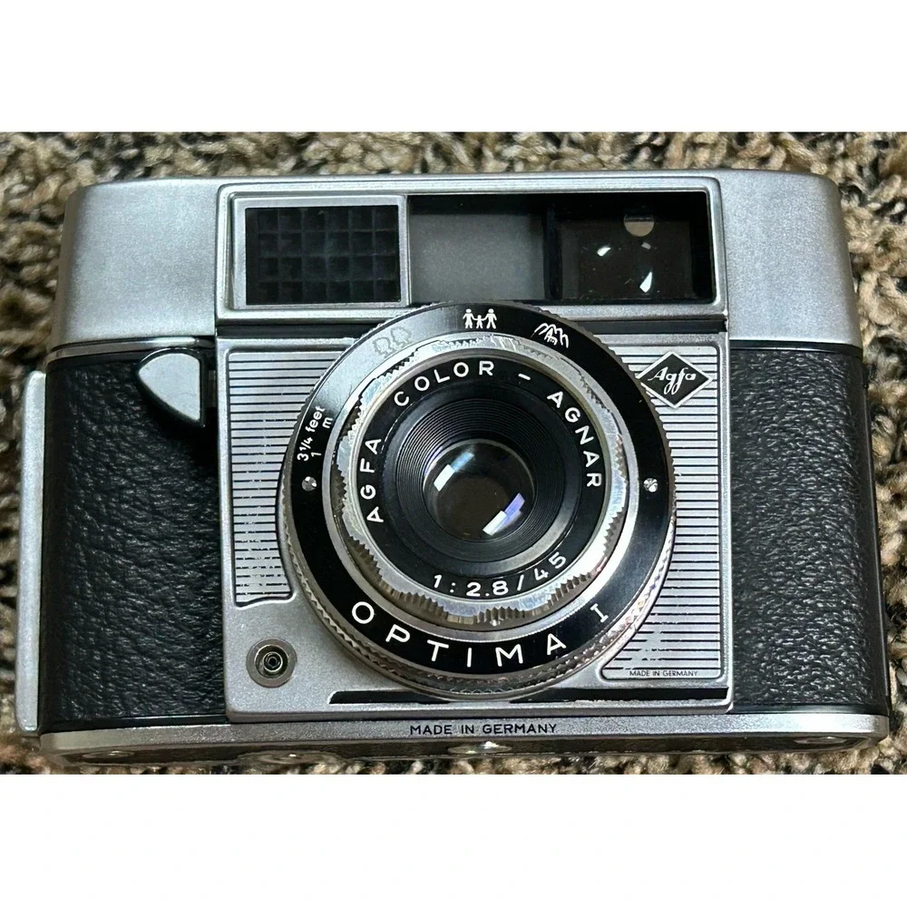 Vintage Agfa‎ Optima I 35mm Film Camera – Color-Agnar 45mm f/2.8 Lens